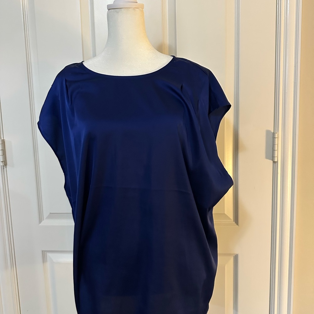 Elegant Navy Blue Women's Top
